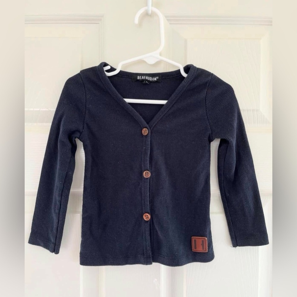 Beau Hudson Navy Button Down Cardigan